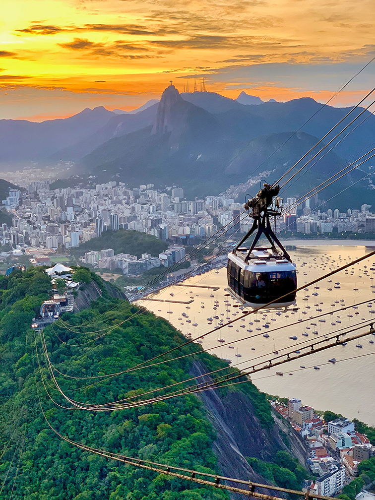 Foto vista do Bondinho no Pão de Açúcar