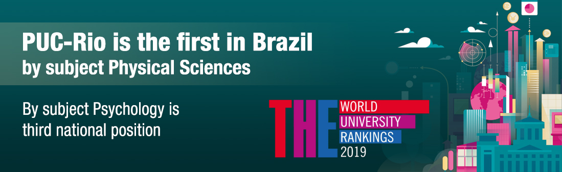 PUC-Rio is the firs in Brazil by subject Physical Sciences