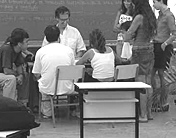 Foto de alunos em aula