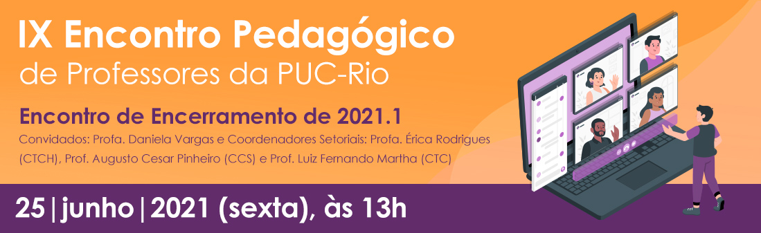 Banner do IX Encontro Pedagógico de Professores da PUC-Rio