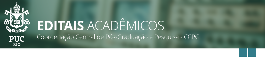 Editais Acadêmicos - Coordenação Central de Pós-Graduação - CCPG
