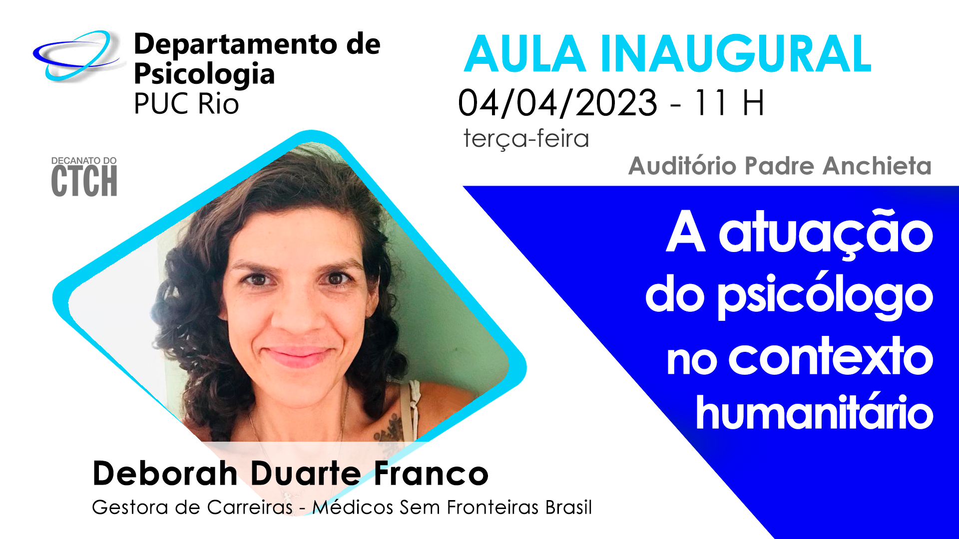 Imagem de divulgação da aula do Depto. de Psicologia
