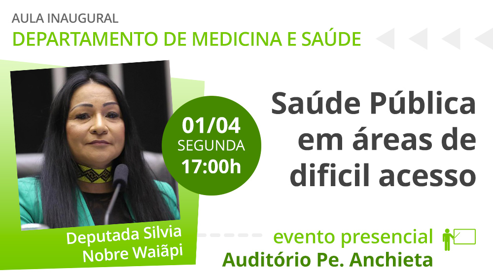 Imagem de divulgação da aula do Depto. de Medicina