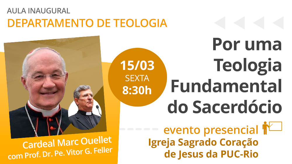 Imagem de divulgação da aula do Depto. de Teologia