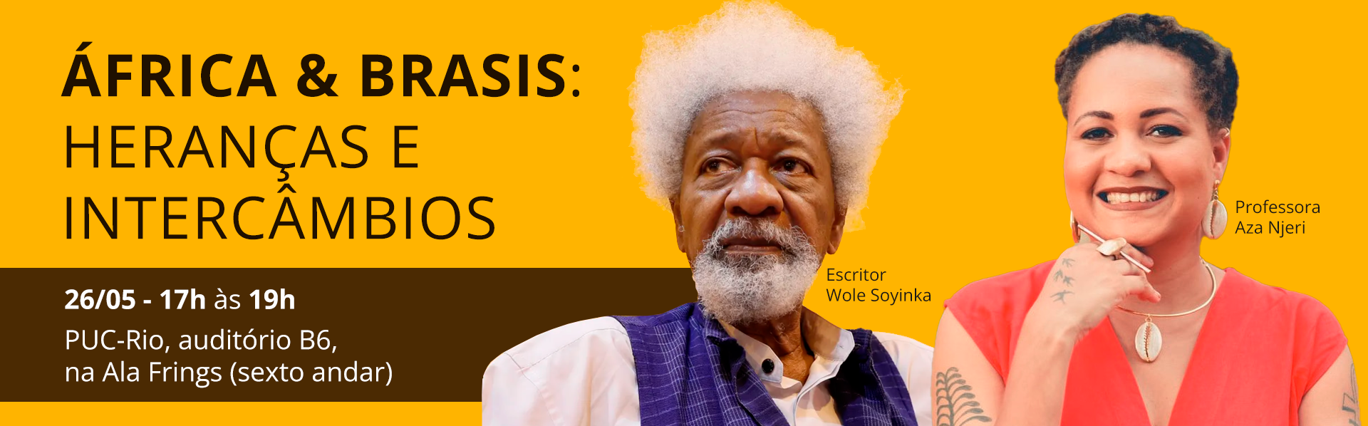 ÁFRICA E  BRASIS - Evento dia 26/05/2023