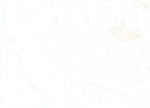Segunda-feira, 03/07/2023, das 13h às 17h