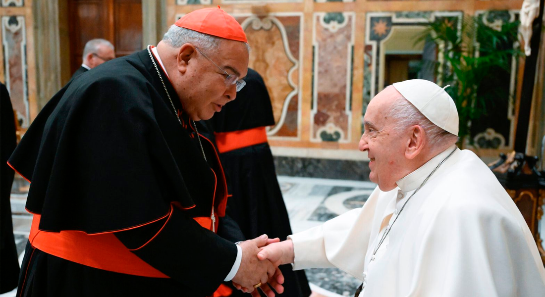 Dom Orani João Cardeal Tempesta, O. Cist. e Papa Francisco, no Vaticano
