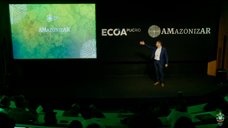 Abertura do Fórum Amazonizar com o Reitor da PUC-Rio