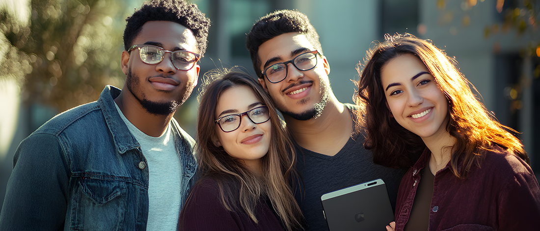 Foto de um grupo de alunos