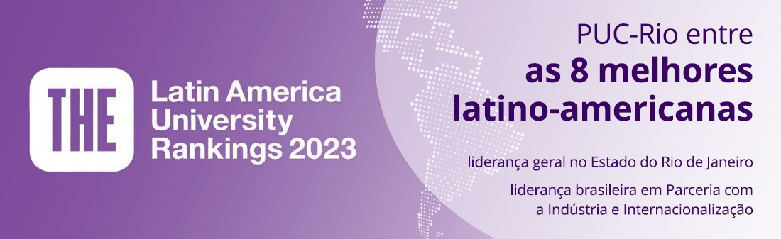 PUC-Rio está entre as 8 melhores universidades latino-americanas, segundo o Times Higher Education Latin American University Rankings 2023